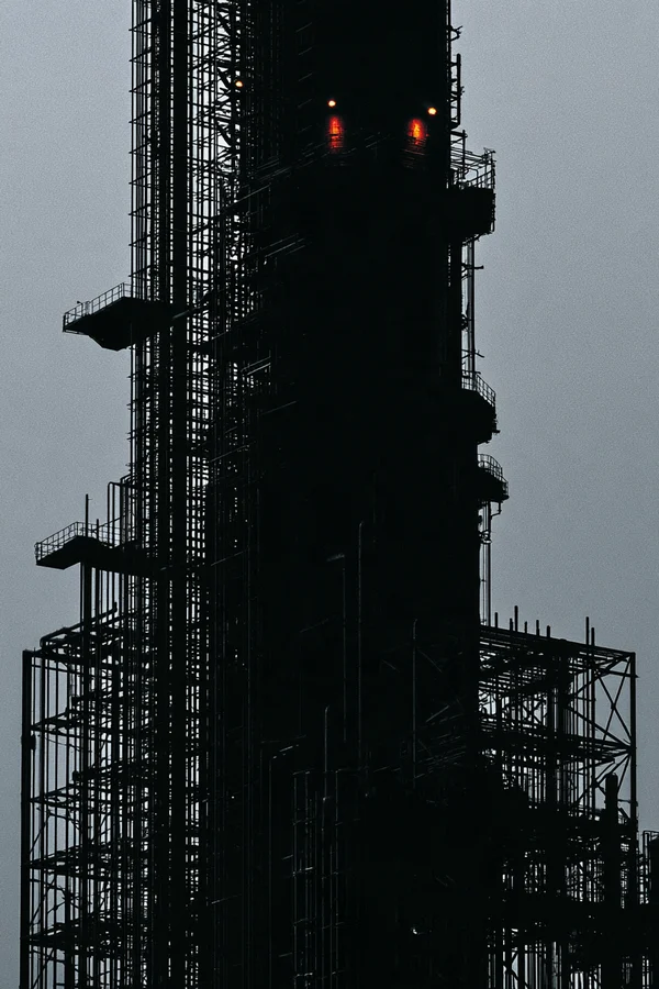 Industrial Silhouette at Dusk