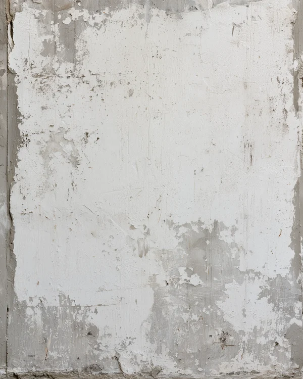 Weathered White Painted Concrete Wall