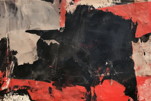 Abstract Distressed Ink Layers