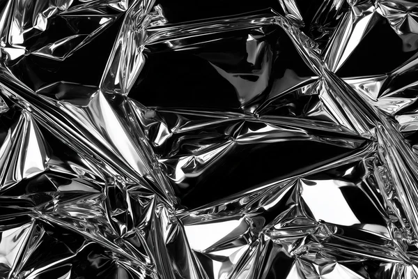 Abstract Metallic Foil Texture