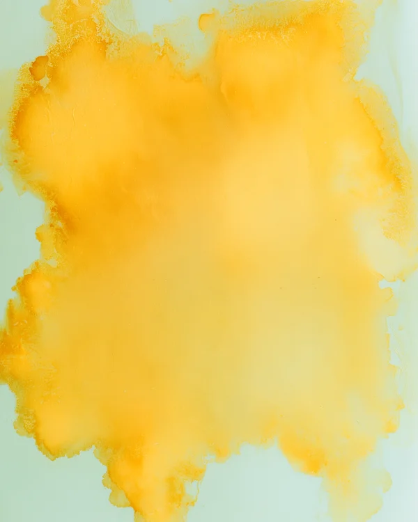 Yellow Ink Wash on Paper
