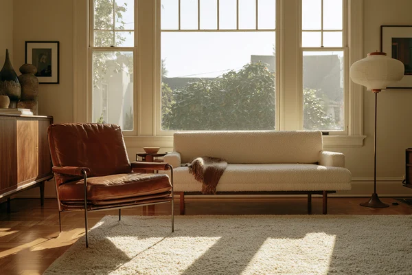 Mid-Century Modern Living Room Interior