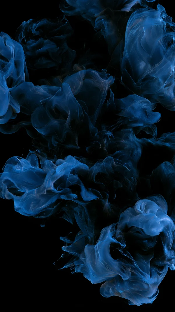 Midnight Blue Ink Swirls