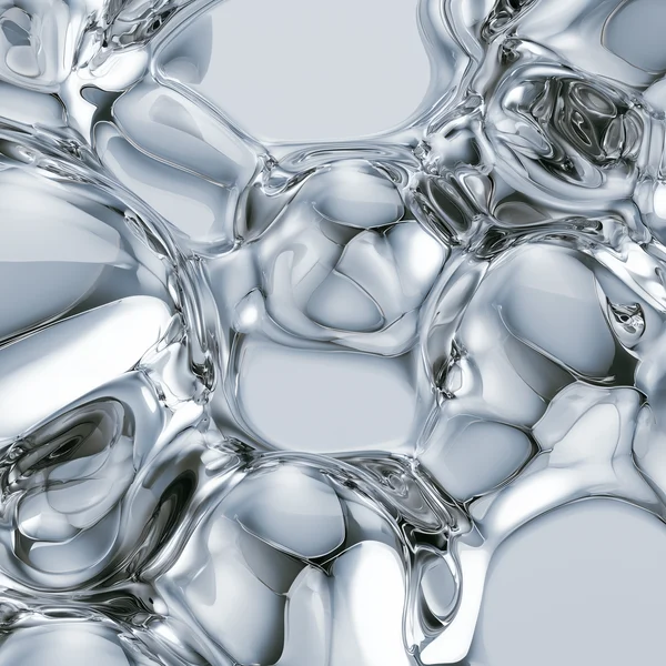 Liquid Chrome Abstract Surface