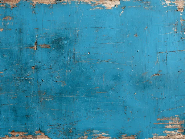 Distressed Blue Painted Wood Surface