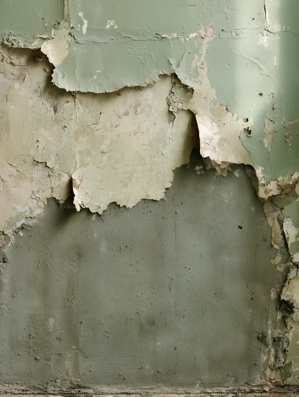 Peeling Layers of Aged Wall Paint