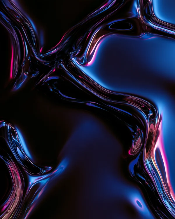 Iridescent Liquid Abstract