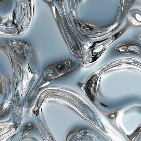 Liquid Chrome Abstract Surface