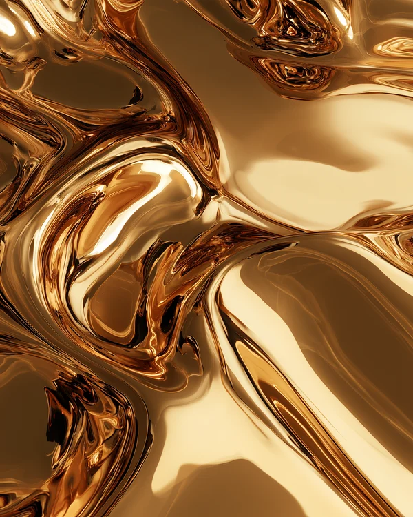 Molten Gold Liquid Surface