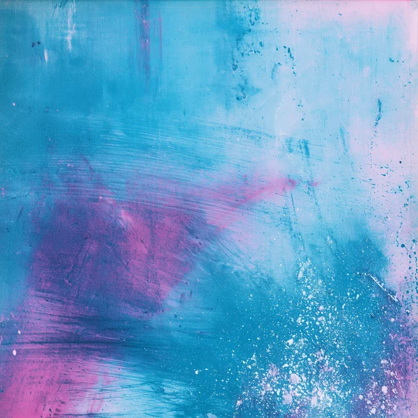 Abstract Cyan and Magenta Ink Wash