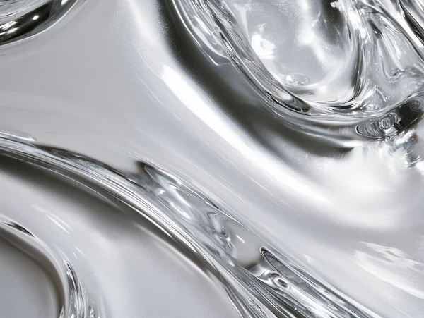 Abstract Silver Liquid Surface