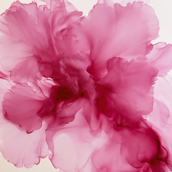 Magenta Ink Wash Abstract