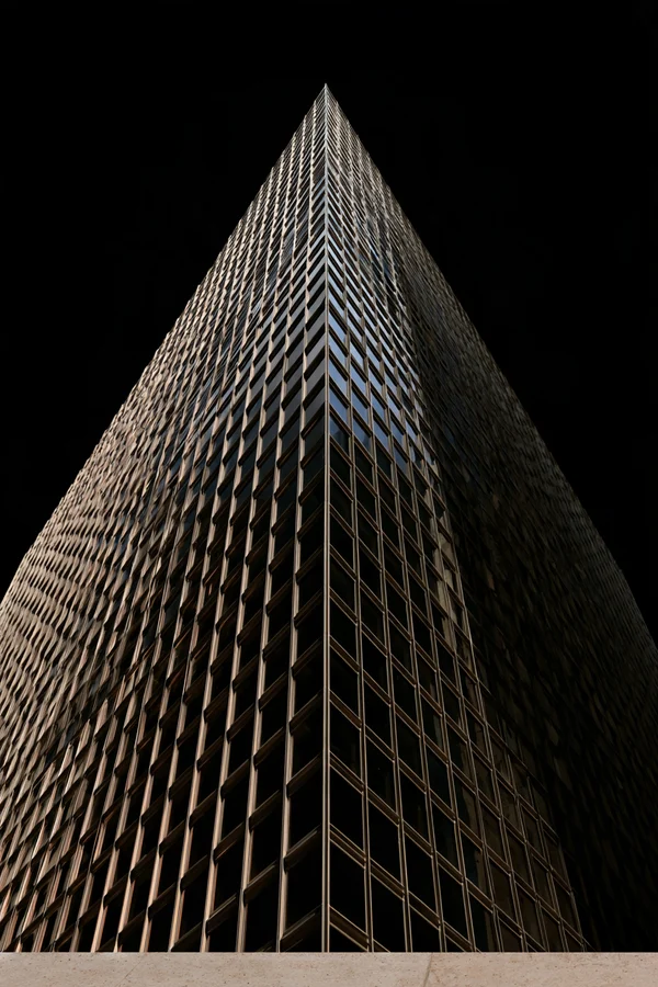 Sharp Corner of a Modern Skyscraper