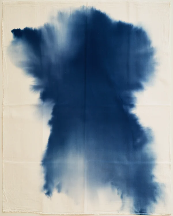 Indigo Ink Bleed on Cotton Fabric