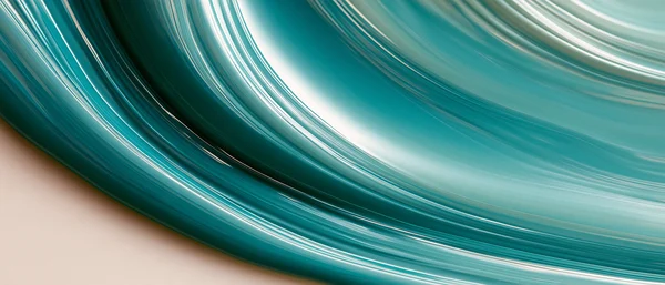 Teal Fluid Curves