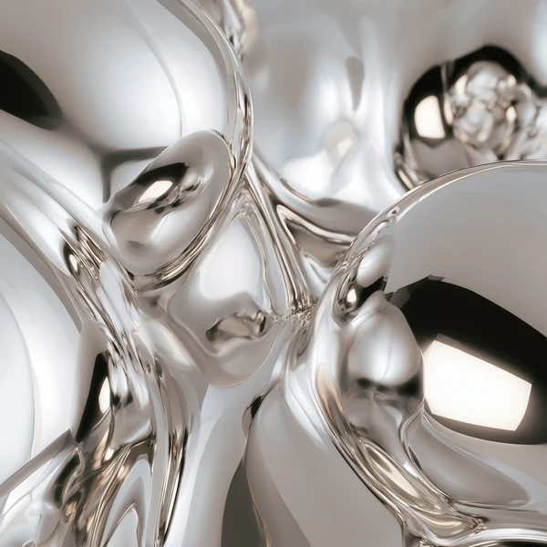 Liquid Chrome Abstract Surface