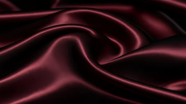 Burgundy Satin Fabric Folds