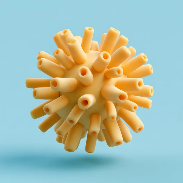 Yellow Spiky Sphere
