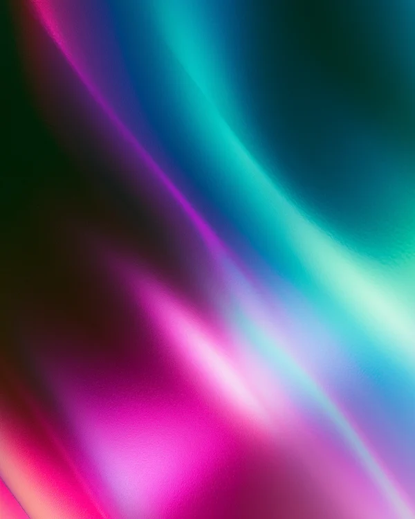 Magenta and Teal Gradient Light Refraction