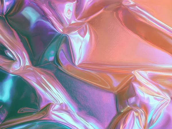 Iridescent Wrinkled Plastic Texture