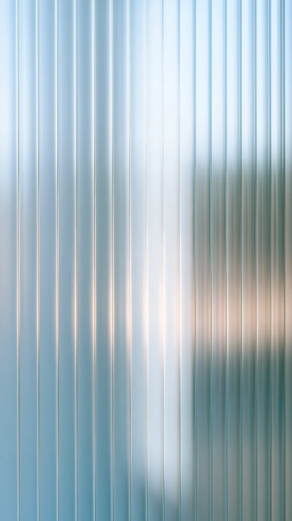 Fluted Glass Panel