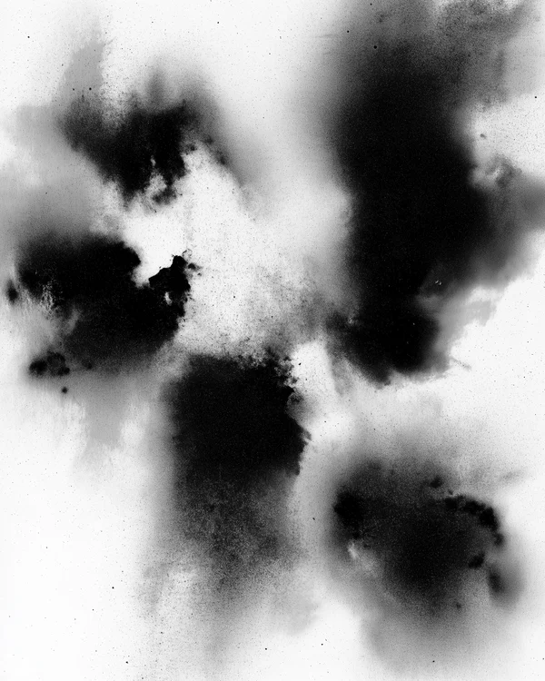 Abstract Black Ink Smudge Texture
