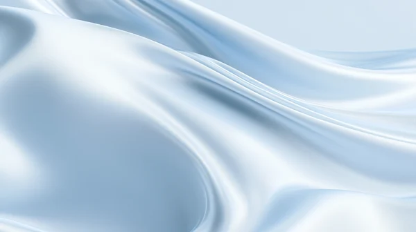 Flowing Pale Blue Silk Waves