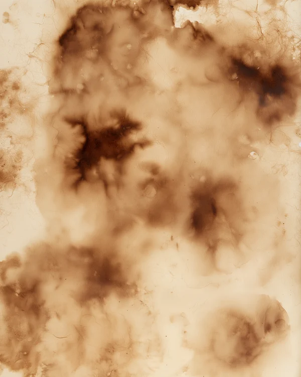 Aged Paper Texture with Brown Ink Stains