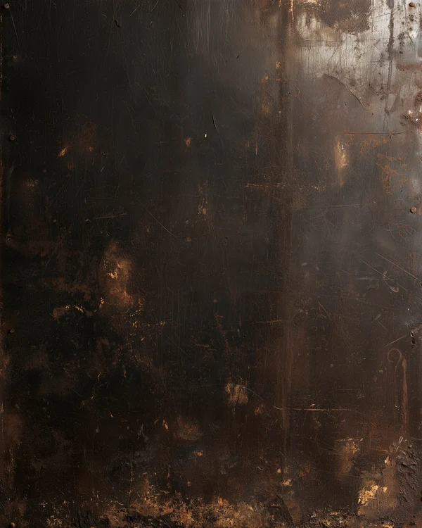 Dark Oxidized Metal Surface
