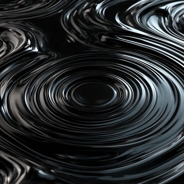 Abstract Liquid Chrome Ripples