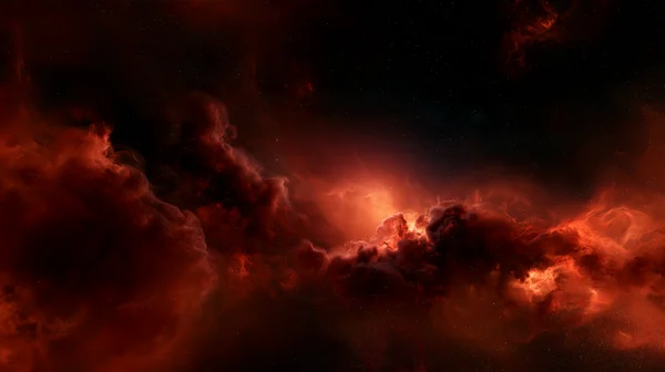 Crimson Cosmic Nebula