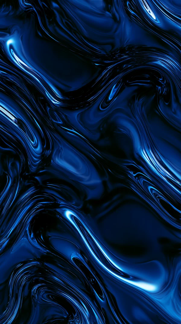 Abstract Midnight Blue Liquid Surface