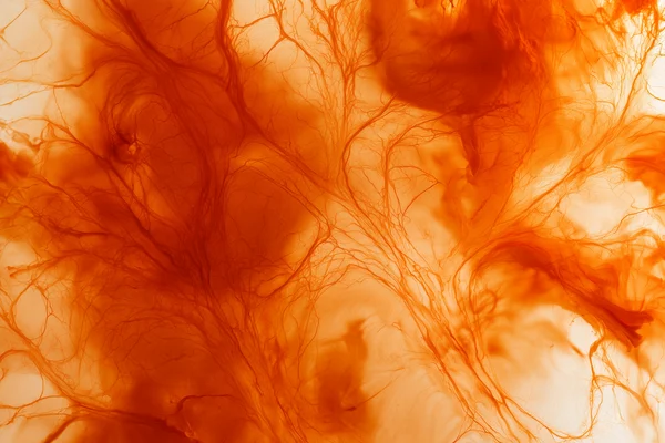 Abstract Orange Ink Diffusion