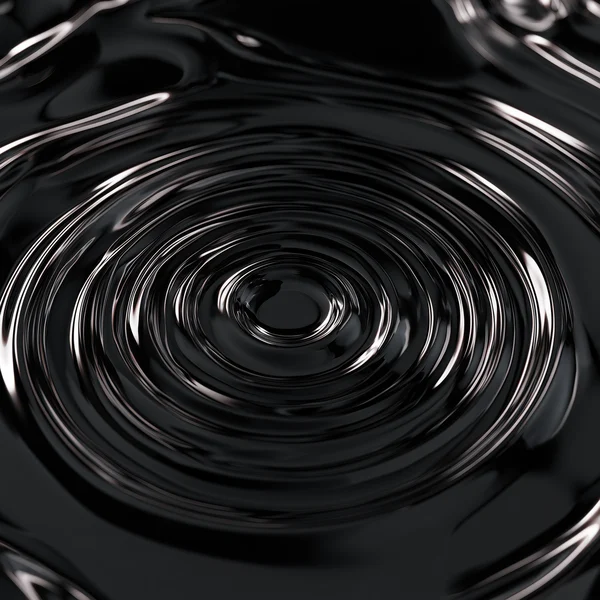 Black Liquid Chrome Ripple