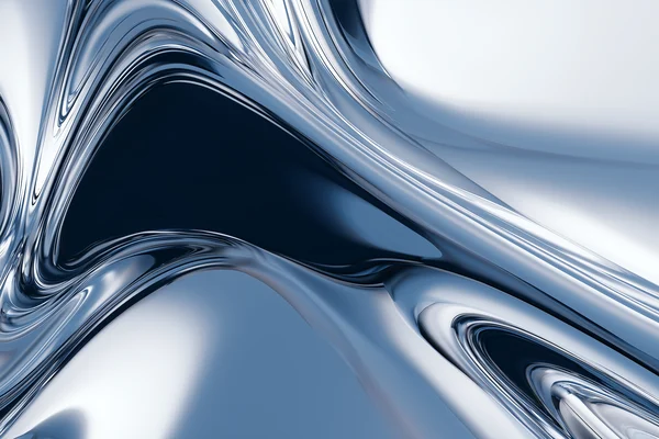 Liquid Chrome Abstract Surface