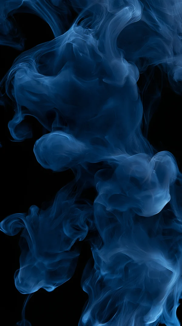 Abstract Blue Smoke Plumes