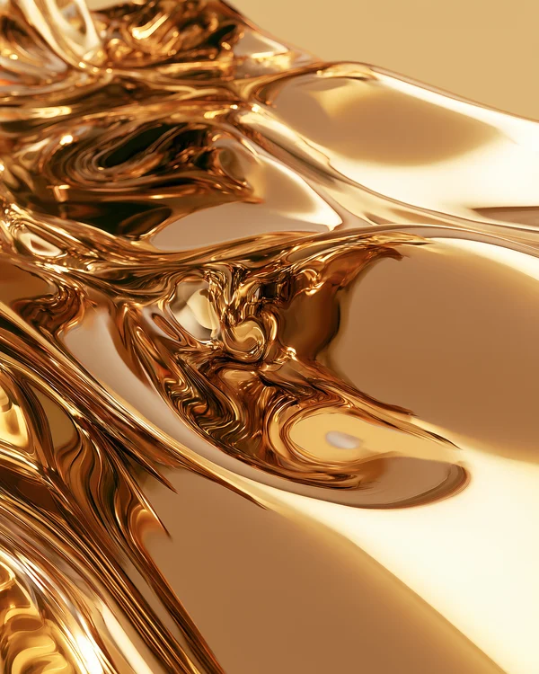 Molten Gold Abstract Surface