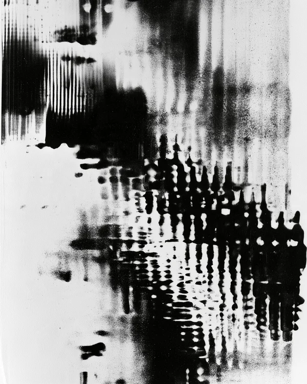 Abstract Monochrome Ink Pattern