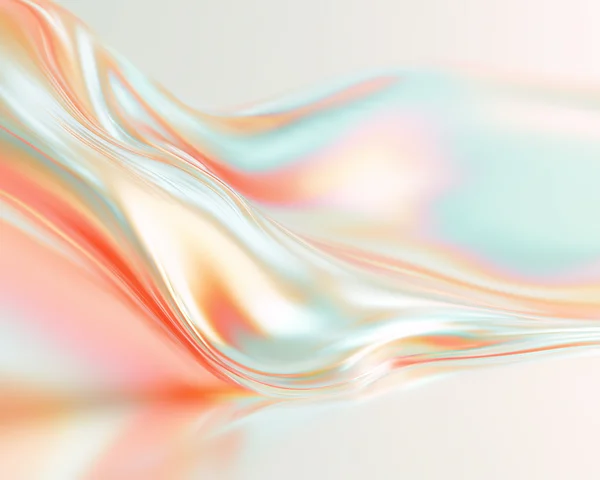 Iridescent Flowing Abstract Waves