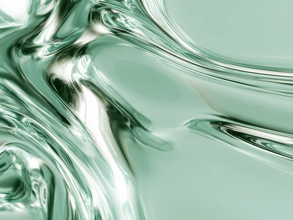 Abstract Mint Chrome Flow