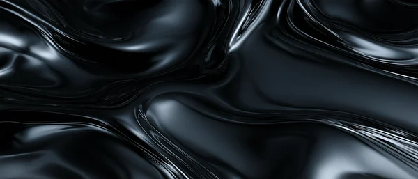 Abstract Dark Liquid Chrome Surface