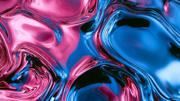 Abstract Liquid Chrome Surface