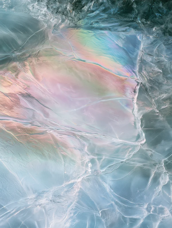 Iridescent Ice Surface