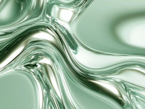 Abstract Mint Chrome Flow