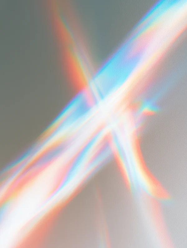 Prismatic Light Reflections on Wall