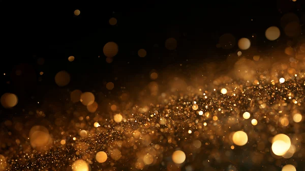Golden Bokeh Particles
