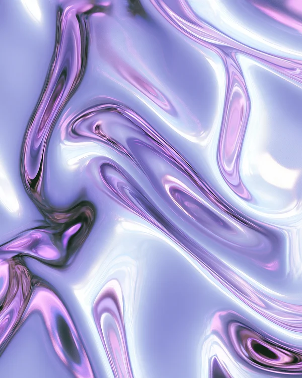 Abstract Liquid Chrome Surface