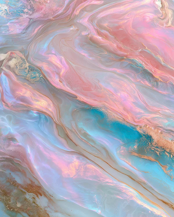 Iridescent Marble Swirl Texture