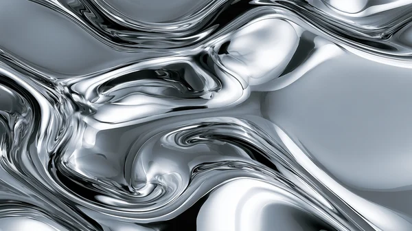 Liquid Chrome Abstract Surface