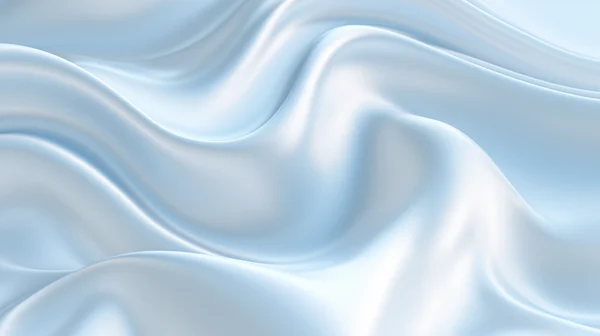 Flowing Blue Silk Waves